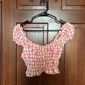 Spring plaid top